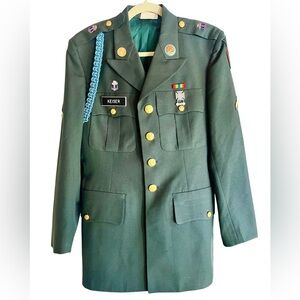 Vintage US Army Uniform Jacket Sz 38 R